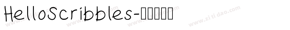 HelloScribbles字体转换