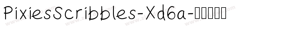 PixiesScribbles-Xd6a字体转换
