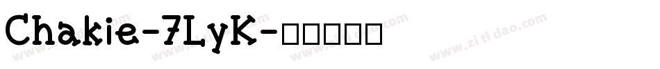 Chakie-7LyK字体转换