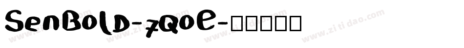 SenBold-7qoE字体转换