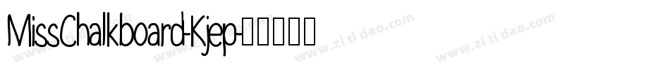 MissChalkboard-Kjep字体转换