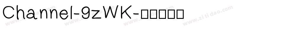 Channel-9zWK字体转换