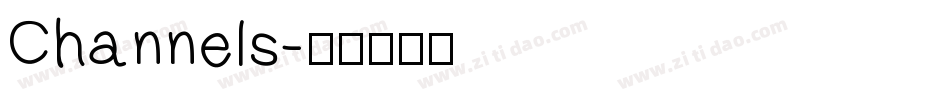 Channels字体转换
