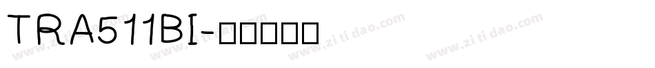 TRA511BI字体转换