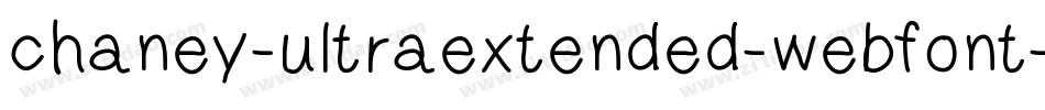 chaney-ultraextended-webfont-3字体转换