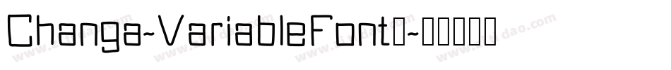 Changa-VariableFont_字体转换