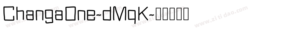 ChangaOne-dMqK字体转换