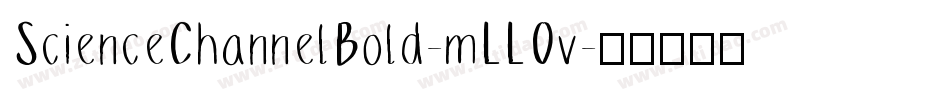 ScienceChannelBold-mLL0v字体转换