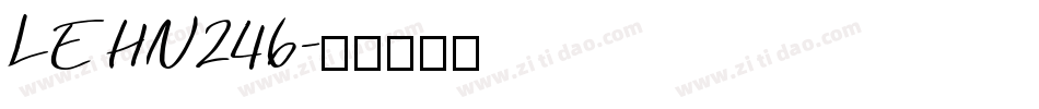 LEHN246字体转换