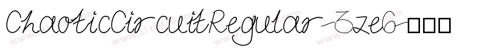 ChaoticCircuitRegular-3ze6字体转换