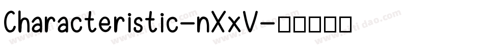 Characteristic-nXxV字体转换