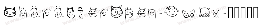 CharacterOpen-ZVGx字体转换