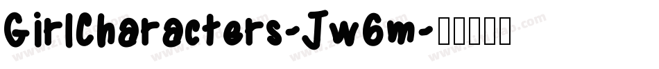 GirlCharacters-Jw6m字体转换