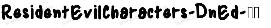 ResidentEvilCharacters-DnEd字体转换