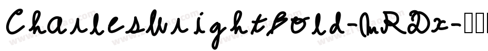 CharlesWrightBold-MRDx字体转换