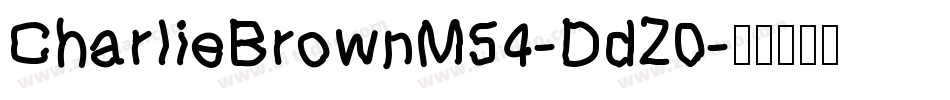 CharlieBrownM54-DdZ0字体转换
