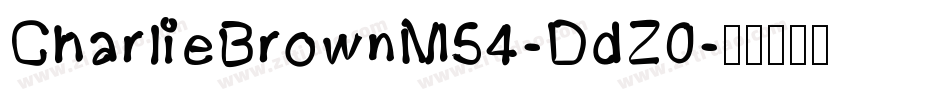 CharlieBrownM54-DdZ0字体转换