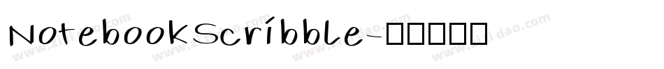 NotebookScribble字体转换