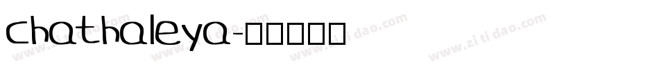 chathaleya字体转换