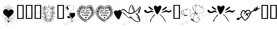 KR-Scribble-Heart字体转换