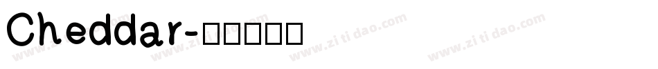 Cheddar字体转换