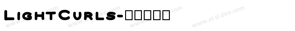 LightCurls字体转换