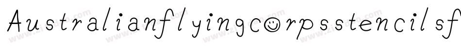 Australianflyingcorpsstencilsf-JOEm字体转换