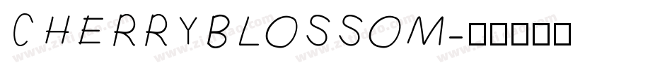 CHERRYBLOSSOM字体转换