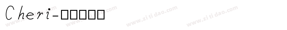 Cheri字体转换