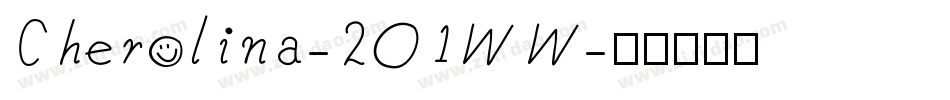 Cherolina-2O1WW字体转换
