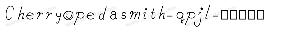 Cherryopedasmith-qpjl字体转换