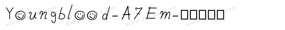 Youngblood-A7Em字体转换