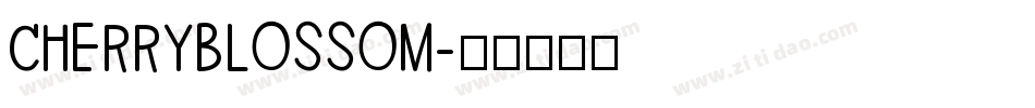 CHERRYBLOSSOM字体转换