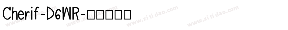 Cherif-D6WR字体转换