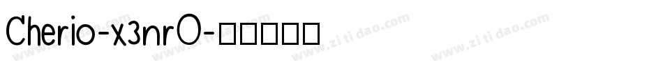 Cherio-x3nrO字体转换