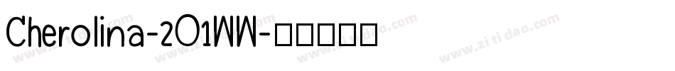 Cherolina-2O1WW字体转换