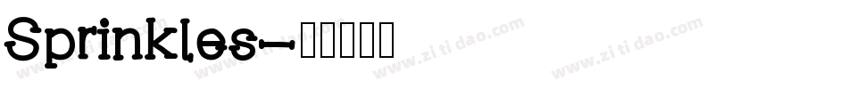 Sprinkles字体转换