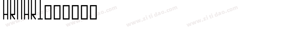 ARNARI字体转换