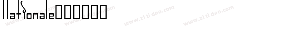 Nationale字体转换