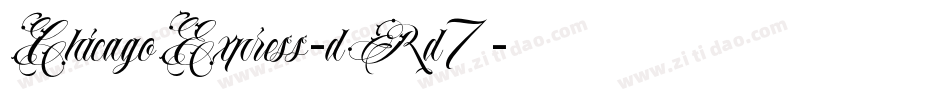 ChicagoExpress-dRd7字体转换