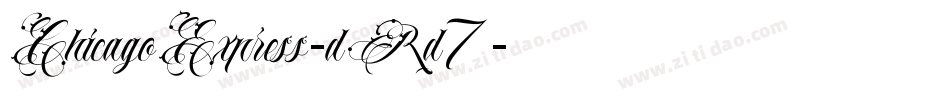 ChicagoExpress-dRd7字体转换
