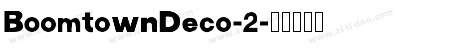 BoomtownDeco-2字体转换