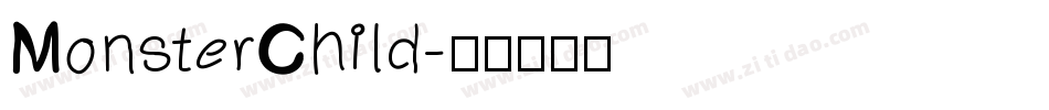 MonsterChild字体转换