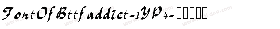 FontOfBttfaddict-1YP4字体转换