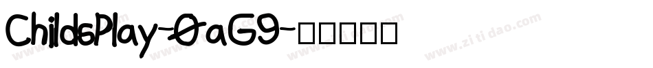 ChildsPlay-0aG9字体转换