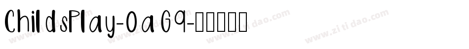 ChildsPlay-0aG9字体转换