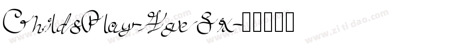 ChildsPlay-AgeSix字体转换
