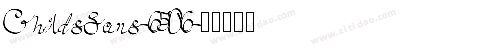ChildsSans-6506字体转换