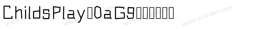 ChildsPlay-0aG9字体转换