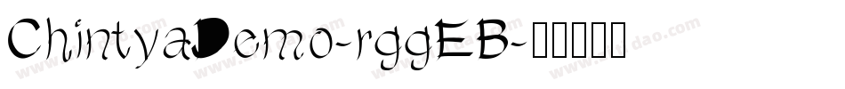 ChintyaDemo-rggEB字体转换